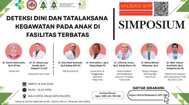 HUT ke-71, IDAI Sulsel Gelar Simposium, Workshop, dan Penyuluhan di Palopo