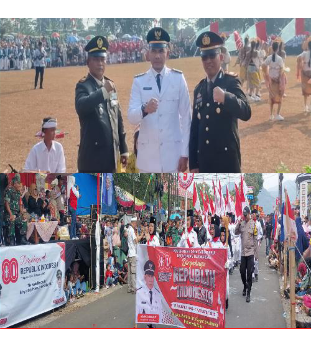 Pawai Pembangunan Kecamatan Darmaraja dalam Rangka HUT RI ke 80 disambut Meriah Ribuan Warga
