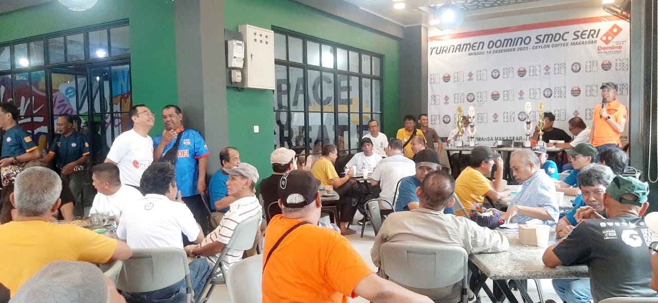 Turnamen Domino SMDC Seri III Dibuka, Diikuti 20 Tim Alumni Lintas Angkatan dan Guru SMANSA Makassar